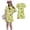 Green, variant on Grblisyd Girls Summer Short Sleeve Dress A Line Cute Animal Print Short Sleeve Crew Neck Dresses 7-8 Years