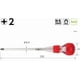 thumbnail image 2 of Destornillador VESSEL Ball Grip Safety +2 x 15 cm, 2 of 7