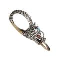 thumbnail image 3 of KAKOWELY 1 Pc Key Buckle Dragon-head Key Chain Key Clasp Waist Buckle Retro Key Holder,2.66"X0.94"X0.59", 3 of 4