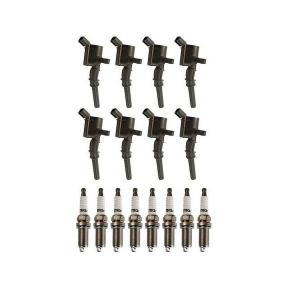 Ignition Coil Set with Spark Plugs - Compatible with 1998 - 2011 Mercury Grand Marquis 1999 2000 2001 2002 2003 2004 2005 2006 2007 2008 2009 2010