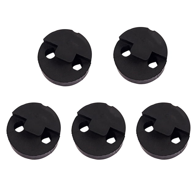 GETAJGHSD 5Pcs Rubber Violin Practice Mute Black Round Style for Volume Control and Quiet Practice