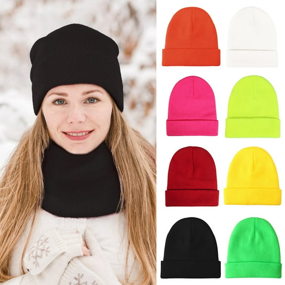 Women's Winter Cable Crochet Knit Beanie Trendy Skull Cap Warm Style