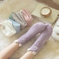 thumbnail image 6 of MZXELPRJD No Show Socks Womens Fuzzy Socks Ear Design Tube Socks Cute Animal Socks Fluffy Soft Winter Warm Socks Christmas Easter Giftsfor Women, Socks Womens Size 9-11 Purple, 6 of 6