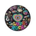 thumbnail image 2 of WIRESTER 7.88 in Round Mouse Pad with Non-Slip Rubber Base for Computers, Laptop, Office & Home - Love Rock 70s, 2 of 5