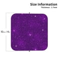thumbnail image 2 of Leather Coasters with Heat-resistant for Drinks, Purple Glitter Sparkles Cup Coasters Cup Pad Mat for Tabletop Protection, Coffee Table, Office Desk and Housewarming Gift, 2 of 5