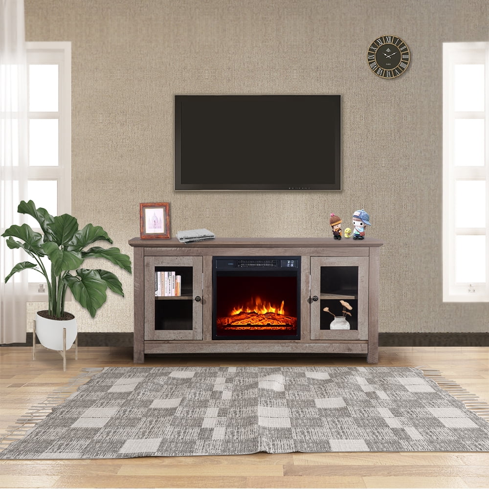 Electric Fireplace TV Console for TVs up to 51", Electric Fireplace TV