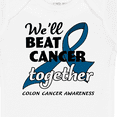 thumbnail image 4 of Inktastic We'll Beat Cancer Together- Colon Cancer Awareness Boys or Girls Baby Bodysuit, 4 of 5