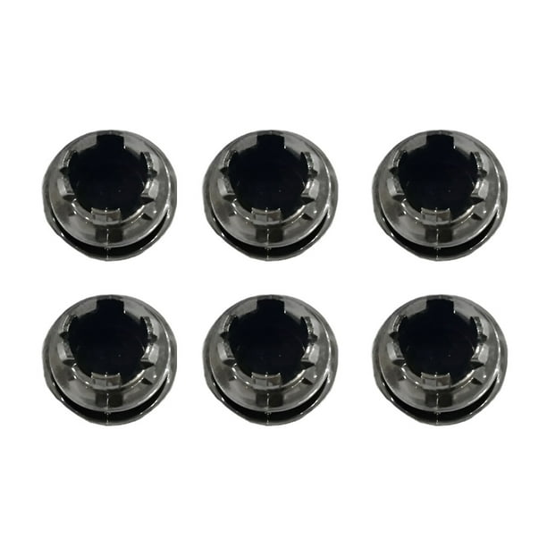 Bewildely 6 piezas de anillos de cubierta de desbordamiento de fregadero de estilo moderno con tapa de inserción de orificio de filtro de lavabo Accesorios de baño Doble capa