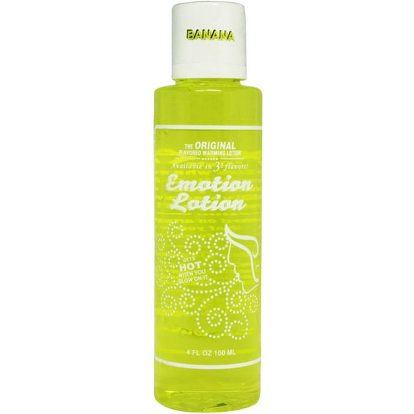 Emotion Lotion Flavored Warming Massage Oil, Banana 4 oz