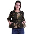 thumbnail image 1 of Moomaya Hauts Boho en Coton Blouses Décontractées d'Été Col Rond T-Shirt, 1 of 4