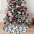 thumbnail image 5 of Sikiie Cute Panda Face 30-48 inches {designName} Print Christmas Tree Skirt Snowman Xmas Tree Skirt with Edge Christmas Decorations for Holiday Party-36", 5 of 7