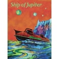 thumbnail image 2 of Retrosci-fi 12x14 White Modern Wood Framed Museum Art Print Titled - Ship of Jupiter, 2 of 4