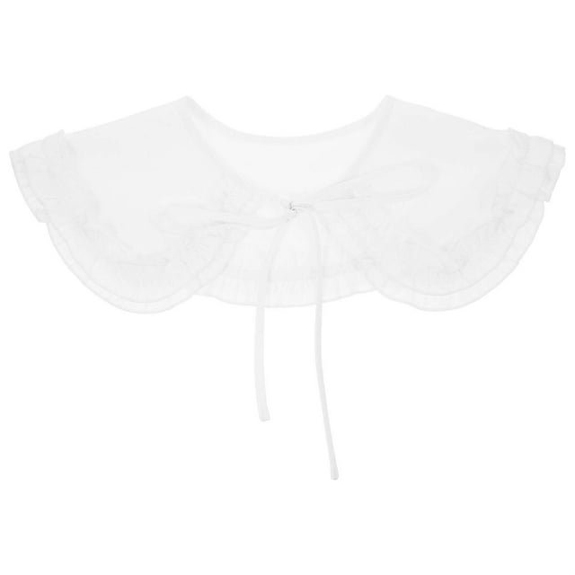 1Pc Fashion Women Chiffon Fake Collar Detachable Lotus Leaf False Collar