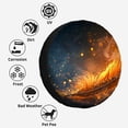 thumbnail image 4 of Abstract Fire Feather Polyester Universal Spare Wheel Tire Cover Custom Tire-Covers for Trailer RV SUV Truck Camper, 4 of 5
