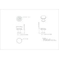 thumbnail image 2 of Elements 3915 Geneva 1" Round Flat Contemporary Mushroom Cabinet / Drawer Knob - Grey, 2 of 2