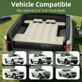 thumbnail image 3 of Uforic Inflatable Truck Air Mattress for 5.5–5.8ft Short Bed Pickups, Camping Car Bed with Pump, Pillows, Carry Bag & Patch Kit, Fits Full-Size Trucks (Black + Gray), 3 of 9