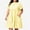 Yellow, variant on Wovilon Women's Plus Size Gingham Checkered Tiered Midi Dress with Pockets, Short Sleeve Crew Neck Loose Fit Casual Summer Vacation Smock Dress