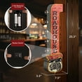 thumbnail image 6 of American Art Decor Vintage Advertising 'Roadhouse Bar & Grill' Double-Sided LED Metal Sign for Man Cave, Brewery, Game Room, Bar - Retro Marquee Wall Decor with Battery-Powered Lights, 6 of 7