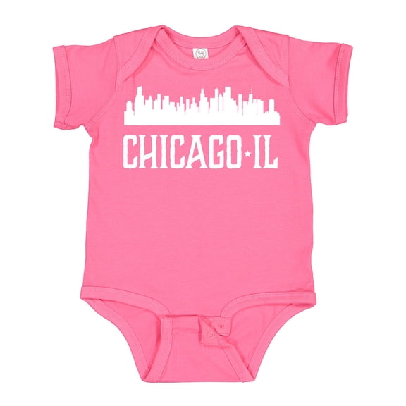 Inktastic Chicago Illinois Skyline Il Cities Boys or Girls Baby Bodysuit