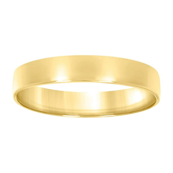 925 Sterling Silver Unisex 5mm Size 6 Yellow Flat Comfort-fit Wedding Engagement Band Ring Engagement Ring for Women and