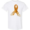 thumbnail image 3 of Inktastic Leukemia Awareness with Orange Ribbon Made of Hearts T-Shirt, 3 of 5