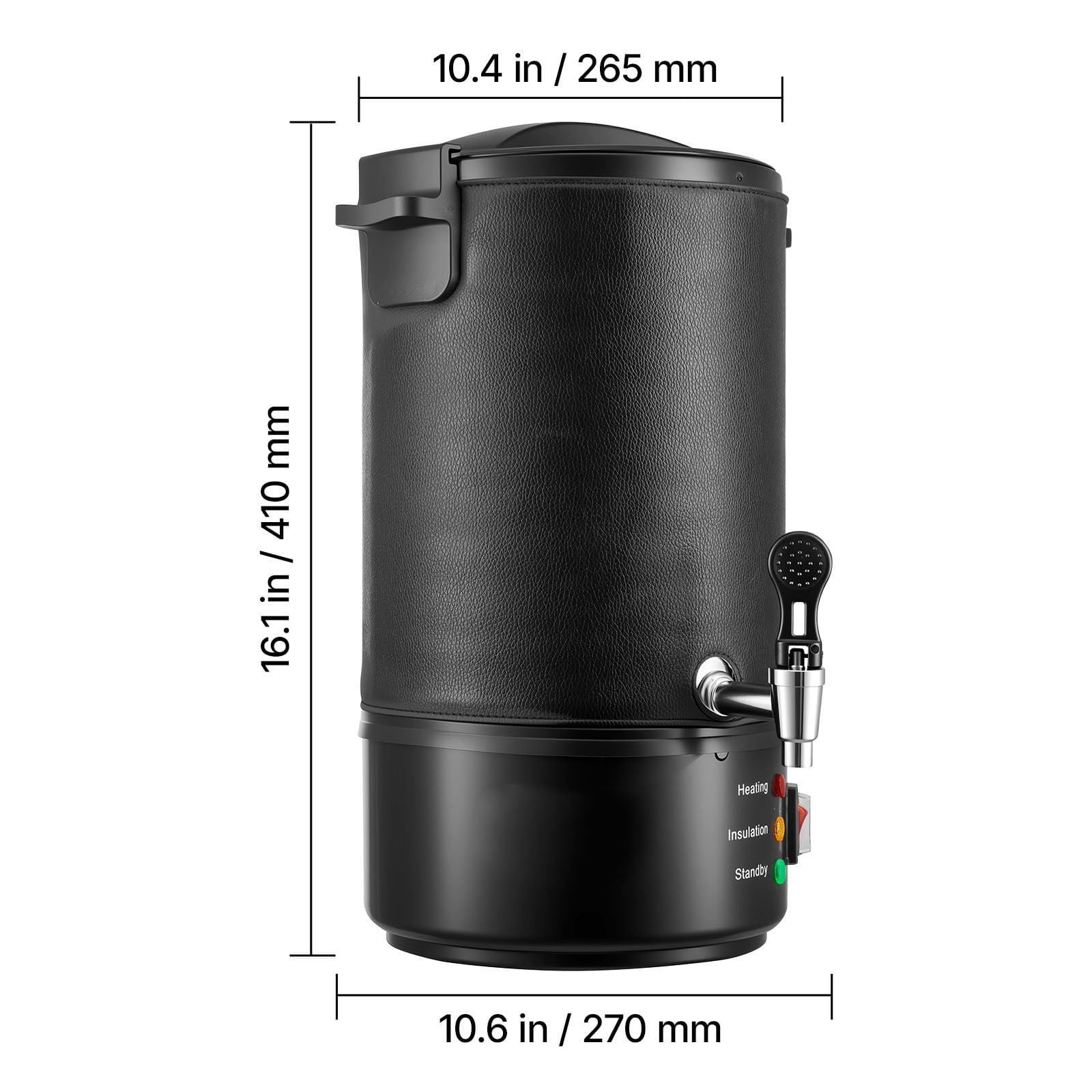 Wax Melter for Candle Making 8.5 Qts, 1100W Fast Heating, 86-230°F Temp Control, Easy Pour Spout, Grooved Base for Soap Cosmetics
