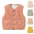 Baby Coats Jackets Halloween Christmas Sleeveless Warm Solid Color Two