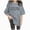A17-Grey, variant on Women T-Shirt Casual Loose Solid Color Short Sleeve Tees with Crew Neck and Sleeved Drop