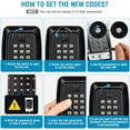thumbnail image 4 of Waterproof Key Lock Box with Code, Extra Large Wall Mount Key Safe for Outdoor, 12-Digit Combination Key Storage Box, 4 of 6