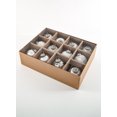 thumbnail image 2 of Serene Spaces Living Vintage Style White & Silver Mercury Glass Ornament Set for Christmas, Set of 12, 2 of 6