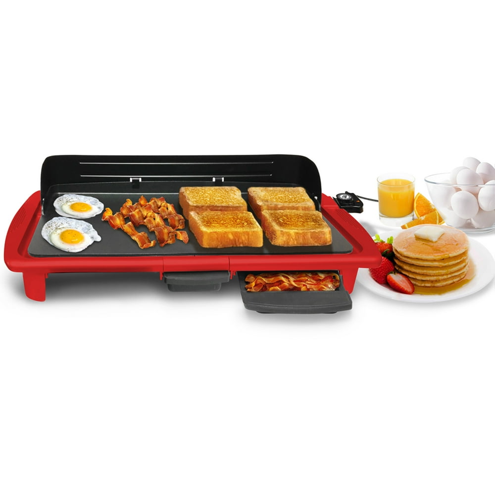 Elite Gourmet EGR2013RG 20" x 10" Electric Indoor Griddle with Warming