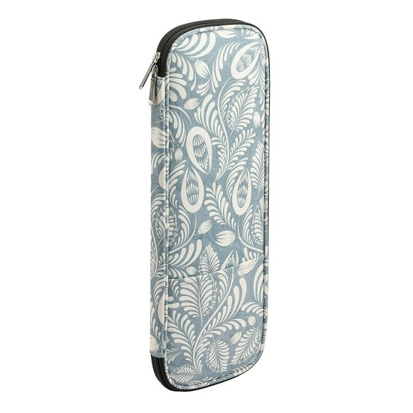 Crochet Hook Case, Storage Bag for Crochet Storage Carrying, Durable Knitting Case with Double Layer, Pocket Grey