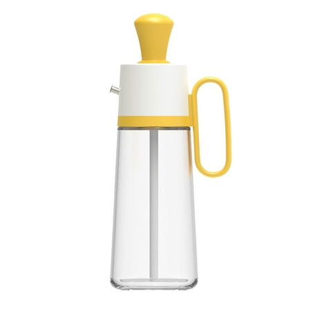 

Oil Dispenser Bottle with Brush 2 in 1 Olive Oil Pot for Kitchen (Yellow)