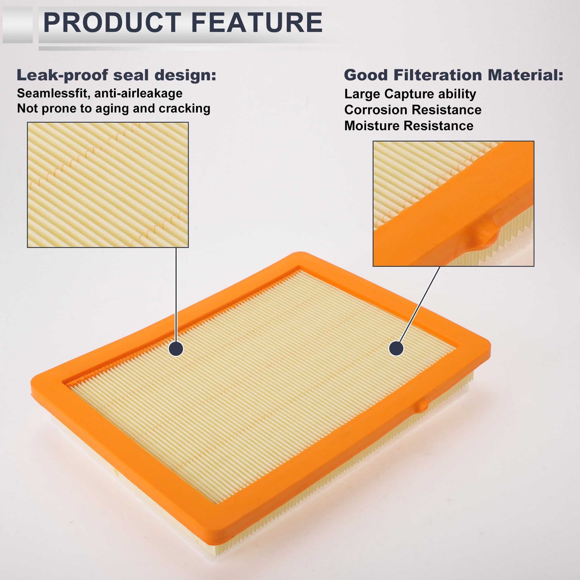 Unique Bargains Car Engine Air Filter No.23279657 for Chevrolet Equinox 1.5L 1.6L 2.0L 2018-2025 Long life Filter Air Cleaner Element 1 Pcs