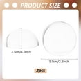 thumbnail image 2 of 1set PH 2pcs Glass Paperweight Magnifier Half Dome Magnifying 2.36inch Dome Magnifier Clear Optical Half Ball Lens for Blueprints Maps Newspapers Office Desk Home Gift Clear, 2 of 5
