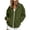 Army Green-Inverlee Sweatshirt, variant on Women's Stand Collar Full Zip Up Hoodless Jacket Dual Side Pockets Oversized Long Sleeve Solid Color Casual Outerwear Red XXL
