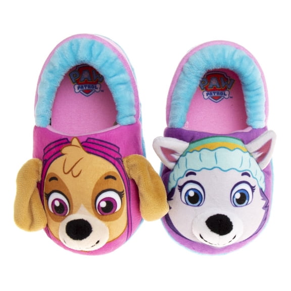 Nickelodeon Paw Patrol Toddler Girls Dual Sizes Slippers, Pink Blue, Size: 11-12