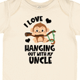 thumbnail image 4 of Inktastic Monkey I Love Hanging out with My Uncle Boys or Girls Baby Bodysuit, 4 of 5