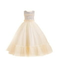 thumbnail image 2 of ATOGUTA 8-12 Years Girls Prom Dresses Tulle Princess Dress Junior Bridesmaids Pageant Formal Ball Gown Yellow, 2 of 6