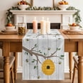thumbnail image 2 of Table Runner 72 Inches Long for Kitchen Dining, Bees Branches Dresser Scarf Farmhouse, Dining Table Decorations for Wedding/Parties, Farmhouse Spring Botanical Wooden 13 x 72 In, 2 of 8
