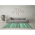 thumbnail image 3 of Ahgly Company Indoor Rectangle Oriental Light Blue Modern Area Rugs, 2' x 3', 3 of 4