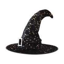 ​​GiLiling Novelty Adult-Sized Witch Hat Accessory​​ | Themed Headwear for Halloween Costume Parties and Spooky Event Character Ensembles, Black Witch Costume Hat Accessory