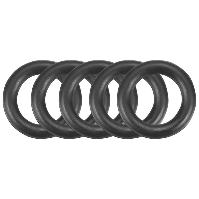 50 piezas de anillos de sellado de goma nitrílica flexible negra de 8 mm x 5 mm x 1,5 mm