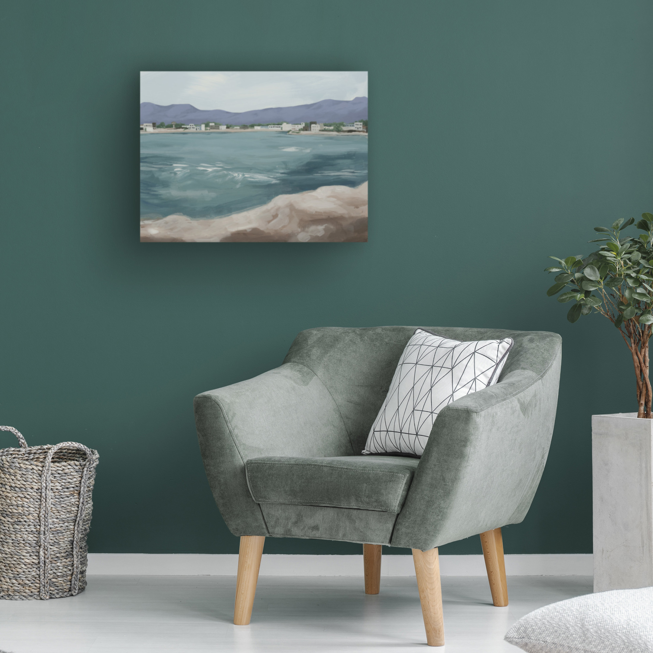 Trademark Fine Art Grace Popp Periwinkle Cove II Canvas Wall Art