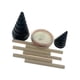 thumbnail image 4 of 2 plantillas de bobinado de con alambre de cobre para electro, jardinería, granjas agrícolas, patios traseros, de plantas y Negro, 4 of 8