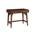 thumbnail image 1 of Alpine Furniture Flynn Wood 2 Drawer Desk in Walnut, 1 of 10
