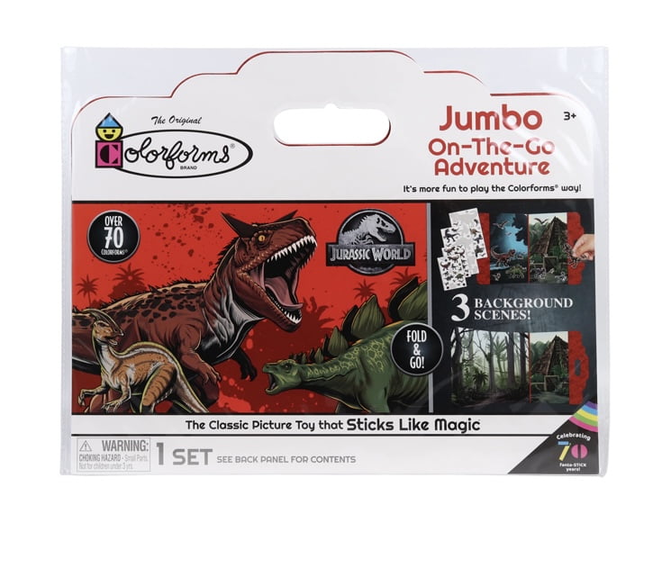 DINOSAURS Jurassic World Colorforms Fun Pack for Children Ages 3+ 