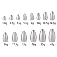 thumbnail image 2 of Hot New Tear Drop Shot Weights Waist drum Additional Weight Quick Release Casting Hook Connector Fishing Tungsten fall Line Sinkers Sinker 12.5G, 2 of 8