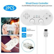 GPCT [Ergonomic] Lightweight [Wired] Classic Game Controller Pro For Nintendo Wii / WiiU Remote