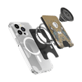 thumbnail image 3 of PopSockets Phone Wallet for MagSafe, Phone Card Holder with Grip, Gold - Secret Garden, 3 of 5